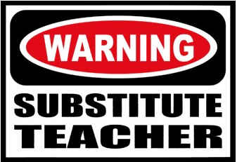 Warning! Substitute Yoga Teacher