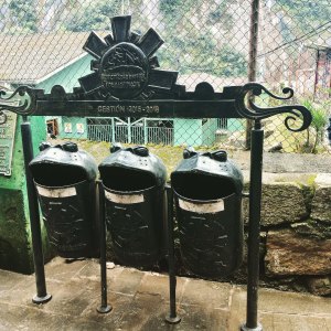 Trash bins in Aguas Calientes