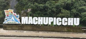 Machu Picchu sign