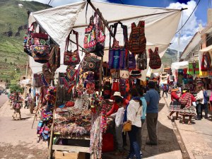 Handicraft market in Peru