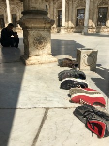 Shoes outside the mosque