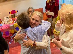 Hugs and tears after sharing our stories