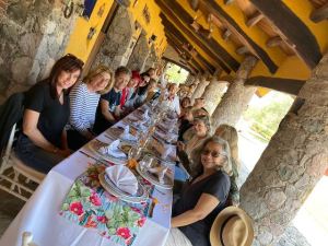 Group lunch at Rancho Santa Emilia