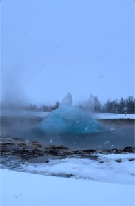 Strokkur geyser erupting