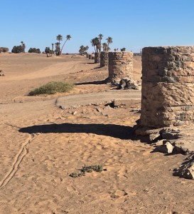 Hand-built aqueduct Near Mergouza, Morocco