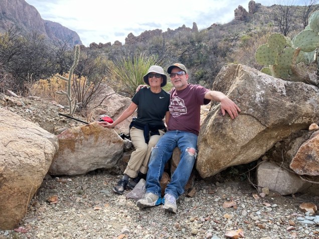 ML and Eric in Big Bend National Park